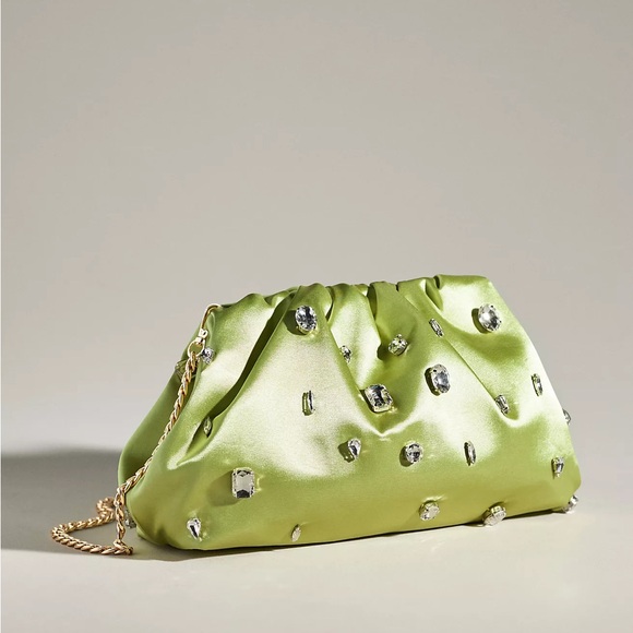 The Frankie Clutch  Satin Rhinestone - Picture 2 of 3